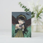 Carte postale gothique de vampire errant (Debout devant)