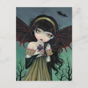 Carte postale gothique de vampire errant