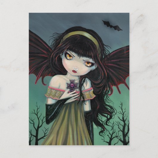 Carte postale gothique de vampire errant (Devant)