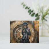 Carte Postale Gothique Filles Temps Pour Épargner Steampunk (Debout devant)