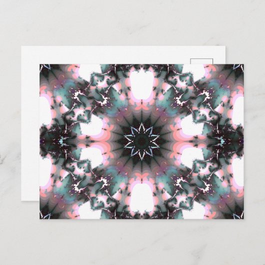 Carte Postale Gothique Frozen Winter Spider Web (Devant / Derrière)