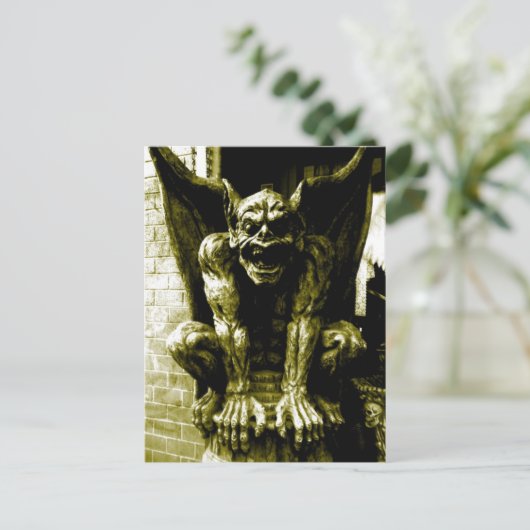 Carte postale Gothique Gargoyle (Debout devant)