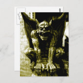 Carte postale Gothique Gargoyle (Devant / Derrière)