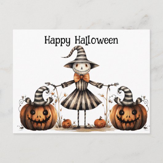 Carte Postale Gothique Halloween (Devant)