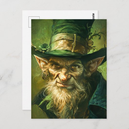 Carte Postale Gothique Leprechaun (Devant / Derrière)