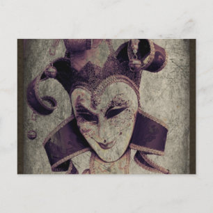 Carte Postale Gothique Renaissance Evil Clown Joker