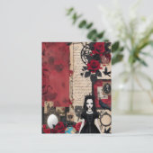 Carte Postale Gothique Romantique Vintage Élégant (Debout devant)