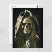 Carte postale Gothique Skeleton Ghost (Devant / Derrière)