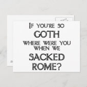 Carte Postale Goths et vandales (Devant / Derrière)