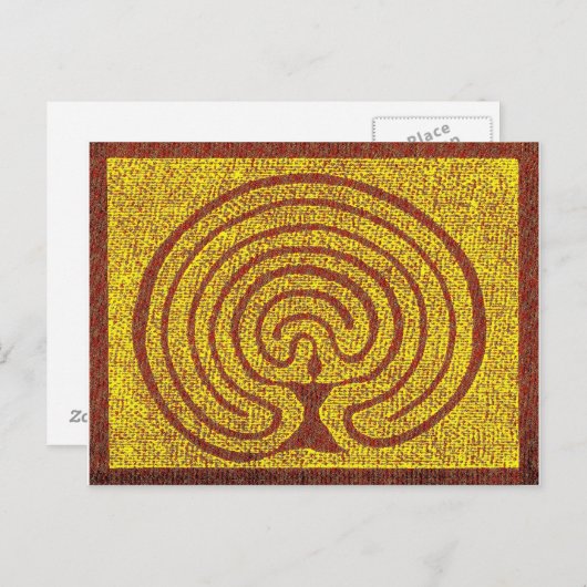 Carte Postale Göttin im Labyrinth 3 (Devant / Derrière)