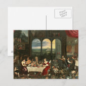 Carte Postale Goût, ouïe et contact, 1618 (Devant / Derrière)