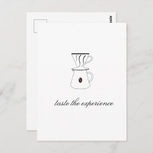 Carte Postale goûter l'expérience (Devant / Derrière)