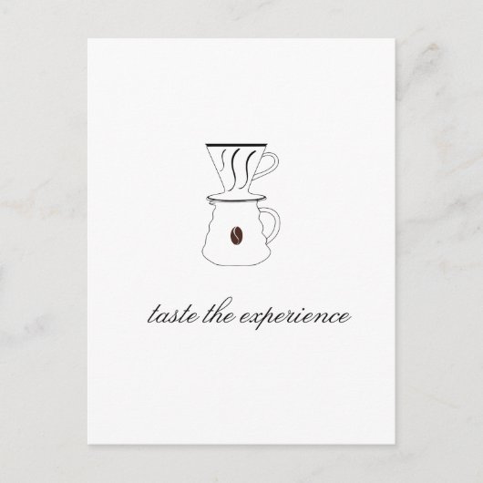 Carte Postale goûter l'expérience (Devant)