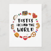 Carte Postale Goûts à travers le monde (Devant)