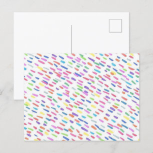 Carte Postale Goutte de pluie arc-en-ciel