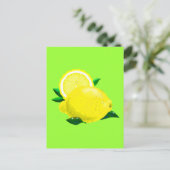 Carte Postale Gouttes de citron (Debout devant)