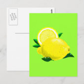 Carte Postale Gouttes de citron (Devant / Derrière)