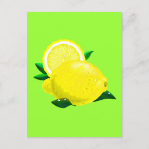 Carte Postale Gouttes de citron