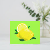 Carte Postale Gouttes de citron (Debout devant)