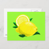 Carte Postale Gouttes de citron (Devant / Derrière)
