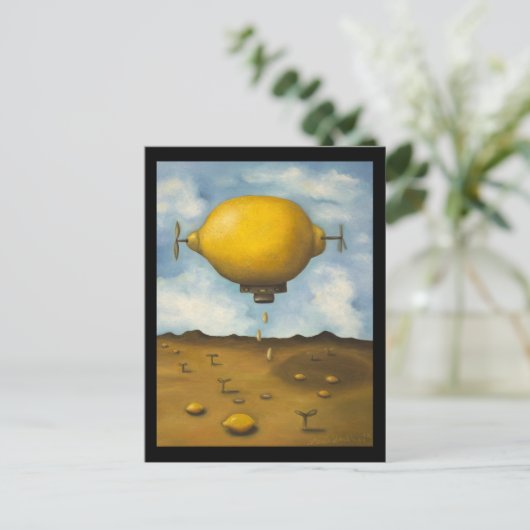 Carte Postale Gouttes de citron (Debout devant)