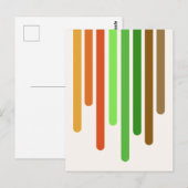 Carte Postale Gouttes de couleur (Automne) (Devant / Derrière)