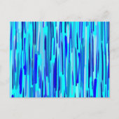 Carte Postale Gouttes de pluie bleues abstraites  (Devant)