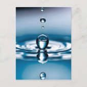 Carte Postale Gouttes d'eau de macro (Devant)