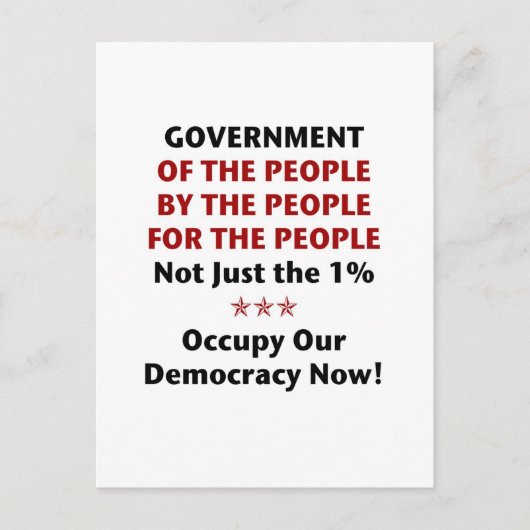 Carte Postale Gouvernement Du Peuple (Devant)