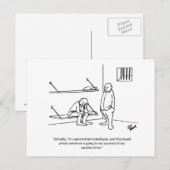 Carte postale gouvernement/humour politique (Devant / Derrière)