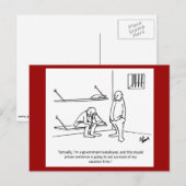 Carte postale gouvernement/humour politique (Devant / Derrière)