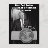 Carte Postale Gov Pat Quinn (Gouverneur de l'illinois) (Devant)
