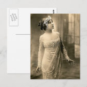 Carte Postale Gown du soir 1905 (Devant / Derrière)