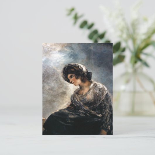 Carte Postale Goya, La Milkmaid de Bordeaux 182527 Huile sur can (Debout devant)