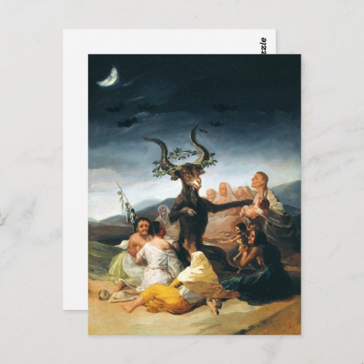 Carte postale Goya Witches Sabbath (Devant / Derrière)