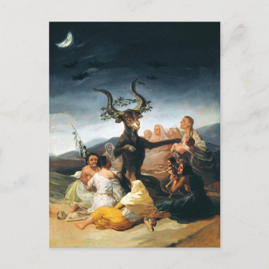 Carte postale Goya Witches Sabbath (Devant)