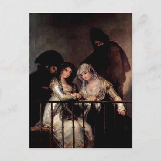 Carte Postale Goya y Lucientes, Francisco de Majas sur un Balcon (Devant)