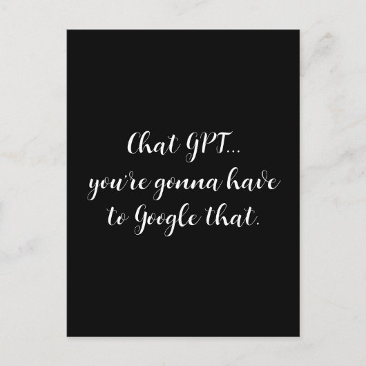 Carte postale GPT conversation (Devant)