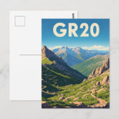 Carte Postale GR20 France Corse Voyage (Devant / Derrière)