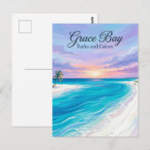 Carte Postale Grace Bay Turks et Caïcos (Devant / Derrière)