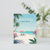 Carte Postale Grace Bay Turques-et-Caïques (Debout devant)