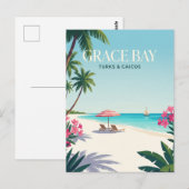Carte Postale Grace Bay Turques-et-Caïques (Devant / Derrière)