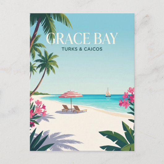 Carte Postale Grace Bay Turques-et-Caïques (Devant)