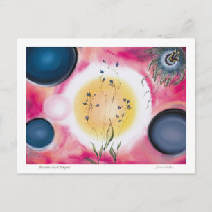 Carte Postale Grâce Bleue de Filigrane