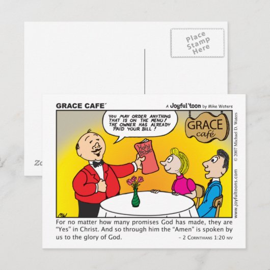 Carte postale Grace Café (Devant / Derrière)