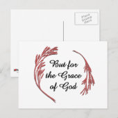 Carte Postale Grace De Dieu Récupération Slogan Inspirationnel D (Devant / Derrière)