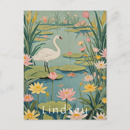 Carte Postale Grace de Serenity : Lily Pond Swan (Devant)