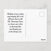 Carte Postale Grâce Extraordinaire comment douce l'Hymne sonore (Dos)