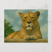 Carte Postale Grace Skybound - Lioness sur la haie (Devant)