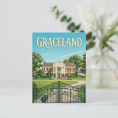 Carte Postale Graceland (Debout devant)